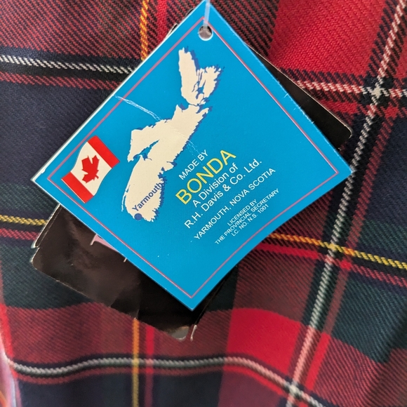 Authentic Scottish Tartan by Bonda Made in Canada NWT Vintage size 14 Outlander - Picture 9 of 9